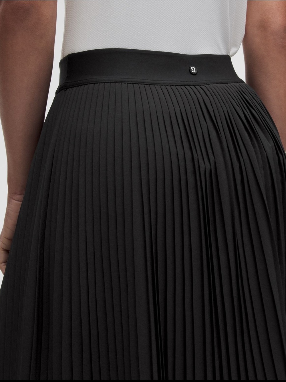 lululemon athletica Black Pleated Midi Skirt